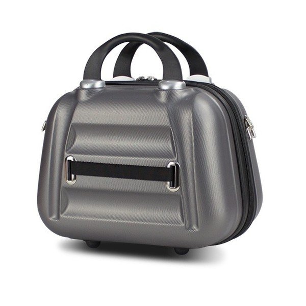 Šedý dámský příruční cestovní kufřík My Valice SMART BAG LASSO Make Up & Hand Suitcase-image-2
