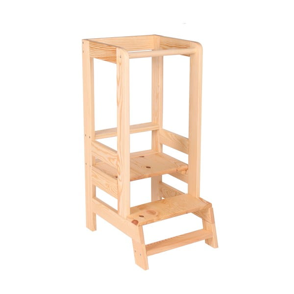 Dřevěná dětská kuchyňská stolička MeowBaby