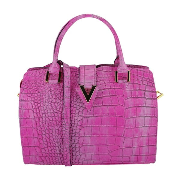 Kožená kabelka Valentina Pink