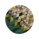 Kollane/roheline villane ümmargune vaip ø 160 cm Prism - Flair Rugs