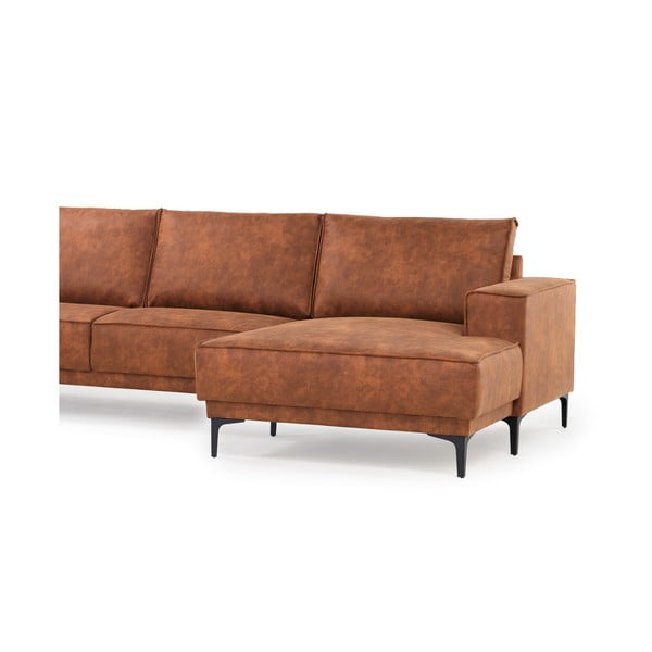 Pruun kunstnahast nurgadiivan (parem nurk) Copenhagen - Scandic-image-4