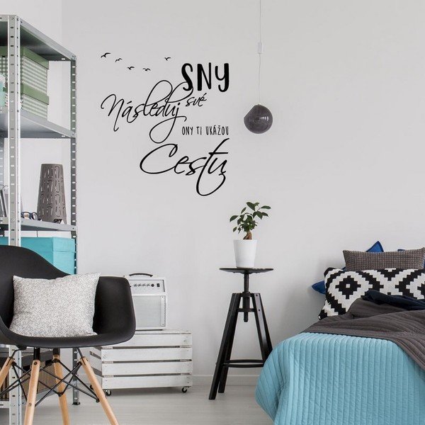 Samolepka na zeď s citátem Ambiance Následuj své sny-image-1