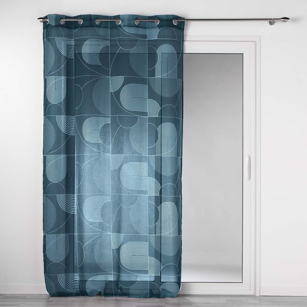 Tumesinine voile kardin 140x280 cm Esquisse - douceur d'intérieur