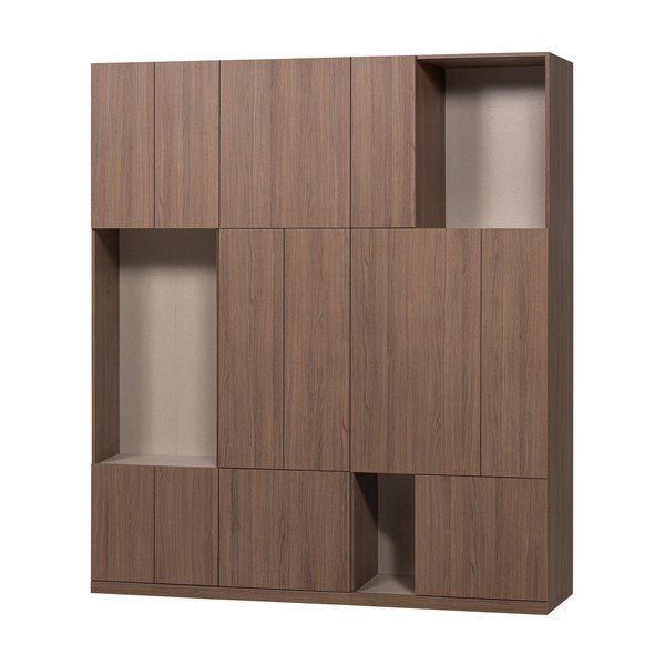 Modulaarne garderoob tumedas naturaalses värvitoonis 188x215 cm Build - WOOOD-image-3