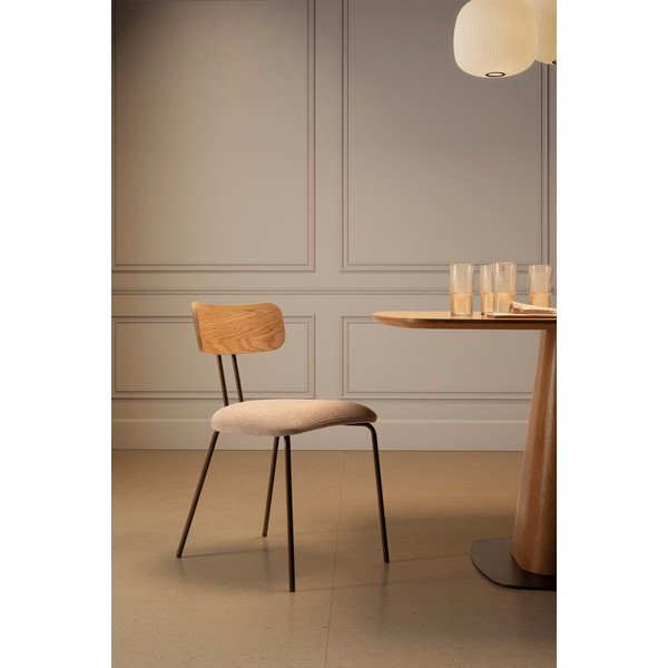 Beež/naturaalne polsterdatud söögitool Olimpia - MOME-image-2