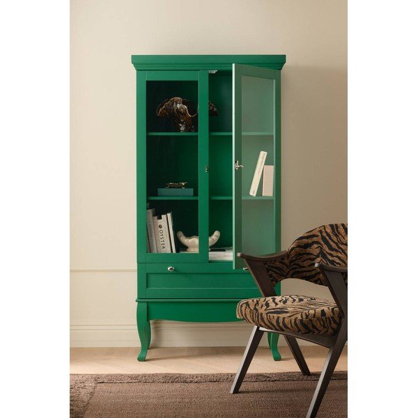 MDF-ist roheline rippuv vitriinkapp 85x170,5x35 cm Prato - Ellos Home-image-1