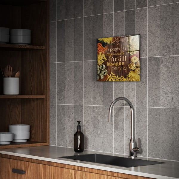 Klaasist maal 30x30 cm Pasta - Styler-image-1