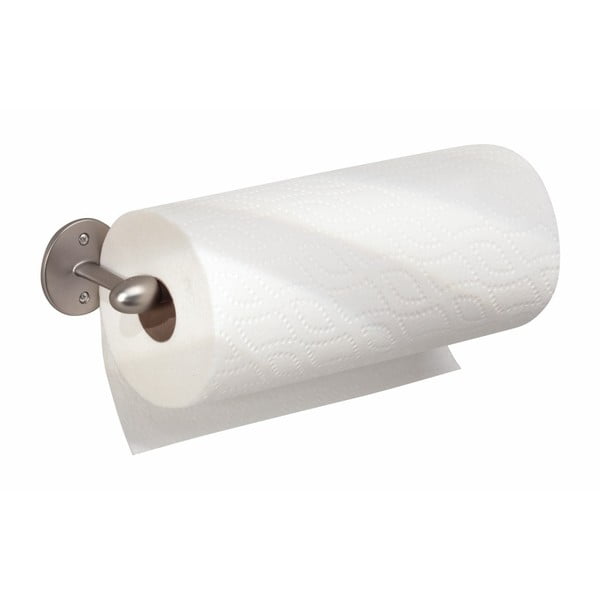 Hõbedane teras majapidamispaberi hoidja seinalekinnituv Orbinni – iDesign-image-1