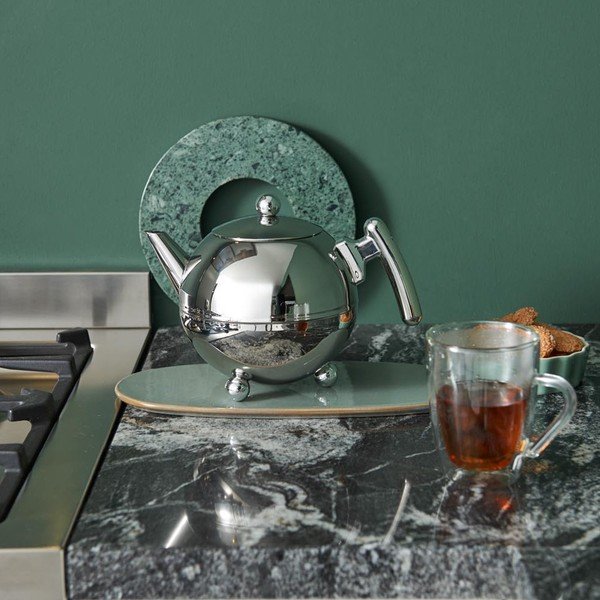 Hõbedane roostevabast terasest teekann 1,2 l Bella Ronde - Bredemeijer-image-1