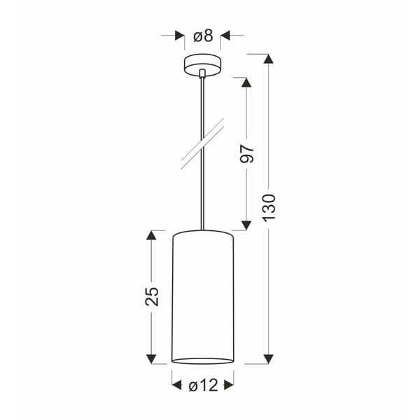 Helepruun rippvalgusti ø 12 cm Ballo - Candellux Lighting-image-2