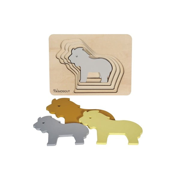 Puidust laste puzzle lõvi - Kindsgut-image-3