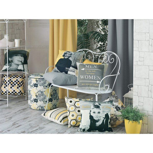 Pillowcase Mike & Co. NEW YORK Liblikad, 43 x 43 cm Honey - Mike & Co. NEW YORK-image-1
