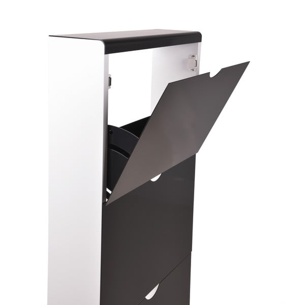 Must hingedega metallist jalatsiriiul 51x138x16 cm - Household Pleasure-image-2