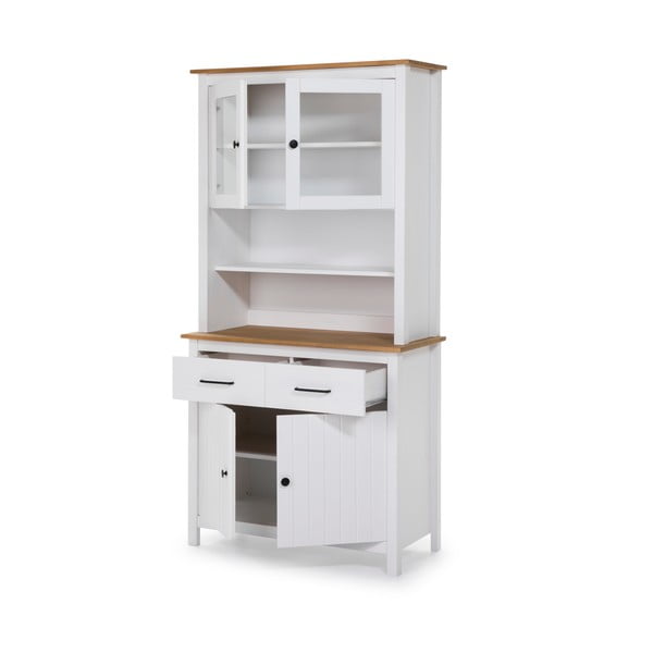 Valge männi täispuidust kapp 90x180x40 cm Miranda – Marckeric-image-3