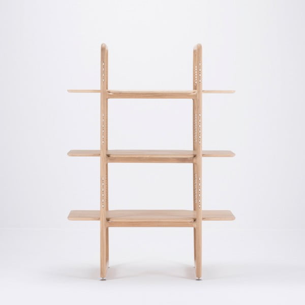 Raamaturiiul on valmistatud täispuidust tammepuust , kõrgus 140 cm Muse - Gazzda-image-3