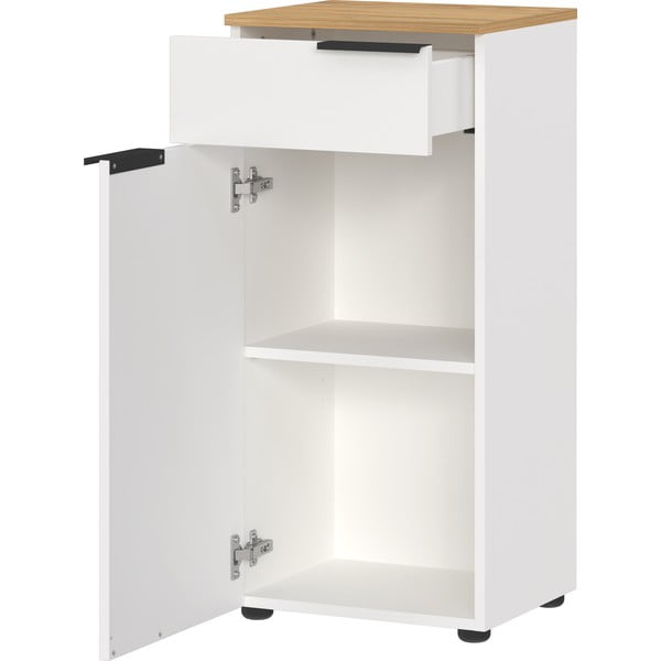 Valge kõrge vannitoakapp 39x85 cm Menen - Germania-image-3