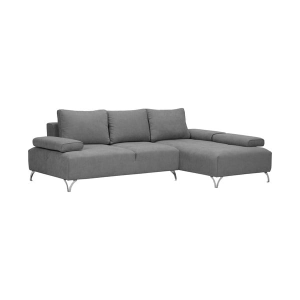 Světle šedá rohová rozkládací pohovka Windsor & Co Sofas Virgo, pravý roh-image-1