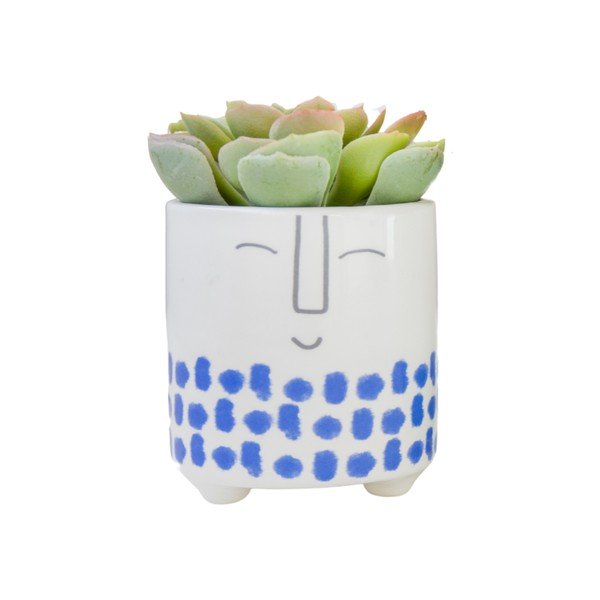 Keraamika lillepoti kate  ø 10 cm Happy Face – Kitchen Craft-image-2