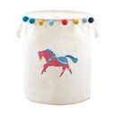 Valgest riidest laste mänguasjakorv ø 38x48 cm Mimo Eclectic Horse - Premier Housewares