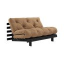 Pruun diivanvoodi 140 cm Roots Black Night - Karup Design