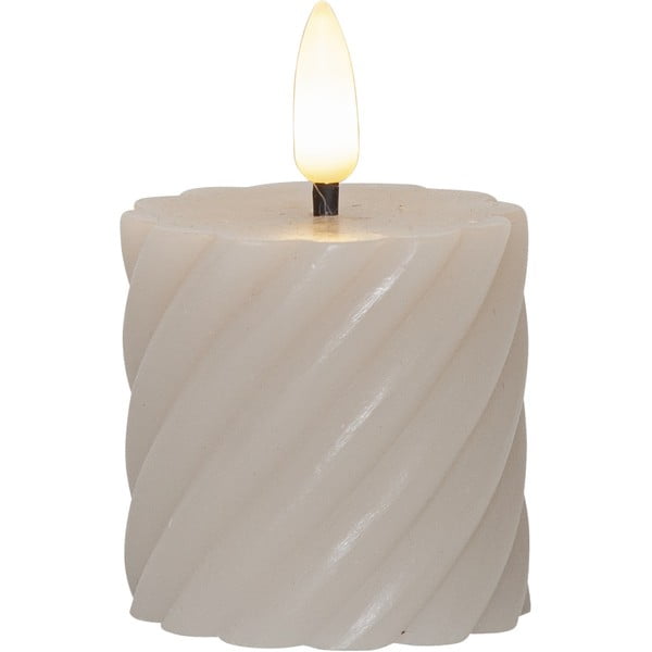 Komplektis 2 beeži vahast LED-küünalt, kõrgus 7,5 cm Flamme Swirl - Star Trading-image-2