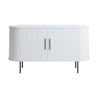 Valge lükandustega kummut 120x76x45 cm Nola - Unique Furniture