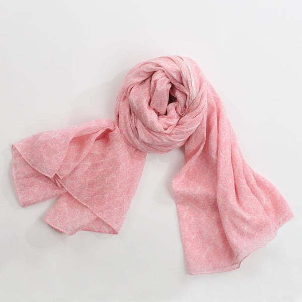 Šátek, pastelově růžová
