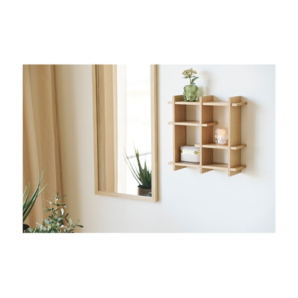 Tammepuidu imitatsiooniga riiul 40 cm Olsberg – House Nordic-image-1