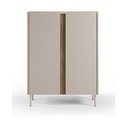 Kreem tammespoonist kapp 90x120x40 cm Lucile - Marckeric