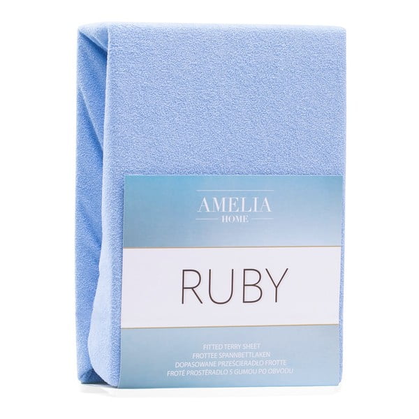 Helesinine kummiga froteelina 240x220 cm Ruby – AmeliaHome-image-2