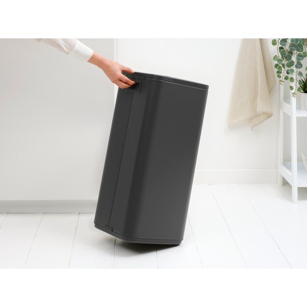 Tumehall puutetundlik terasest prügikast 30 l Bo Touch - Brabantia-image-2