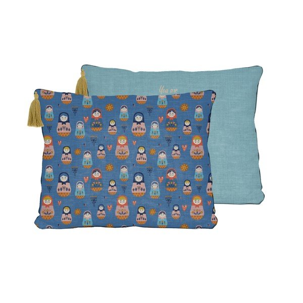 Sinine padi linase seguga Inside Out, 50 x 35 cm - Little Nice Things-image-2