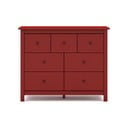 Punane madal kapp männipuidust 110x80 cm Misti - Marckeric