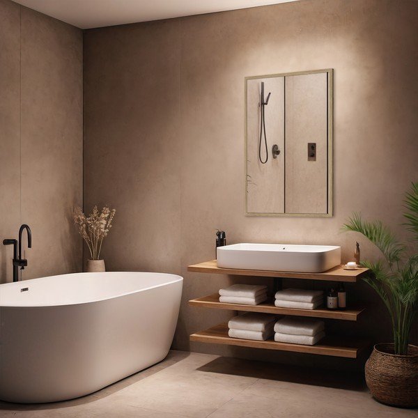 Seinapeegel 52x72 cm Oak – knor-image-1