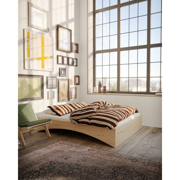 Männipuidust kaheinimesevoodi ilma peatsita 180x200 cm Orbit - Karup Design-image-1