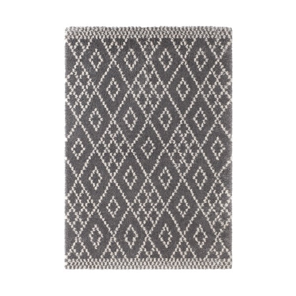 Tmavě šedý koberec Mint Rugs Ornament, 160 x 230 cm