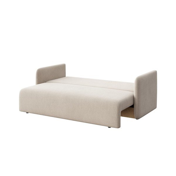 Beež sametist diivanvoodi 220 cm Chaum - Rodier-image-4
