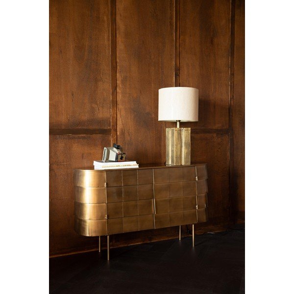 Kuldne metallist kummut 117x70x26 cm Hanna - Dutchbone-image-1