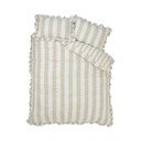 Beež voodipesu 135x200 cm Seersucker Frill Stripe - Catherine Lansfield