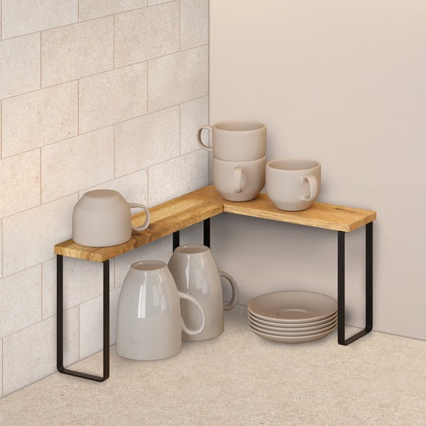 Puidust lisariiulid, 2 tk komplektis 27x8 cm York - Metaltex-image-1