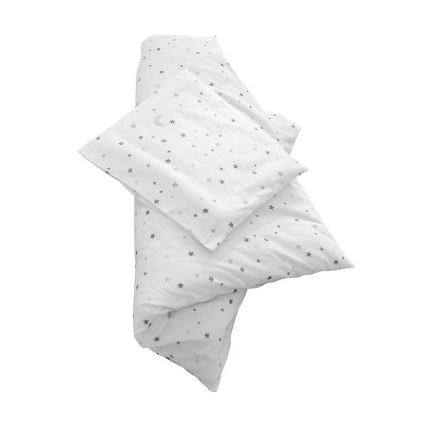 Valge puuvillane beebide voodipesu 80x80 cm Sternenzauber - Roba-image-1