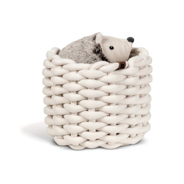 Riidest korv ø 21x17 cm Peach Skin Round S - Bigso-image-4