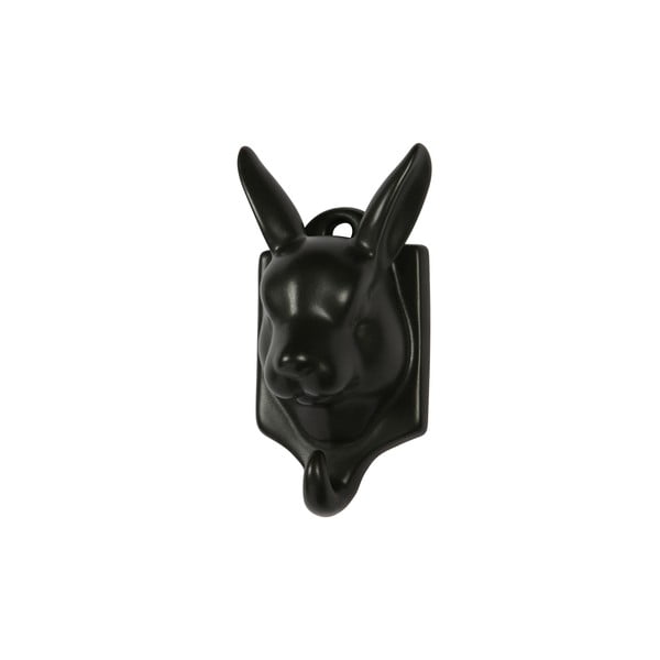 Mustast portselanist rippuv kaunistus Jänes Nona - WOOOD-image-1