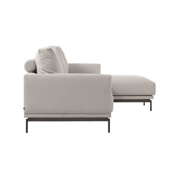 Beež nurgadiivan , paremas nurgas, 254 cm Galene - Kave Home-image-3