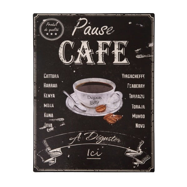 Metallist silt 25x33 cm Pause Café – Antic Line
