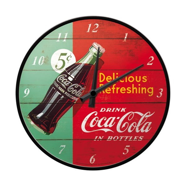 Hodiny Drink Coca Cola, 31 cm