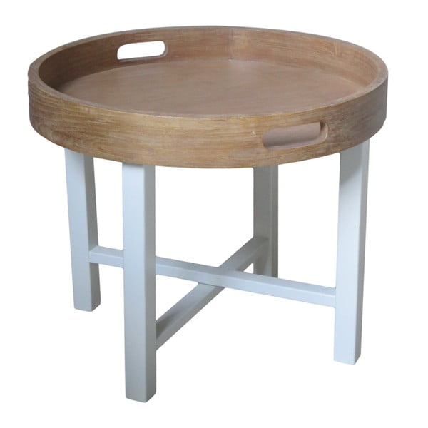 Konferenční stolek  z mahagonového dřeva HSM collection Industry, ⌀ 55 cm