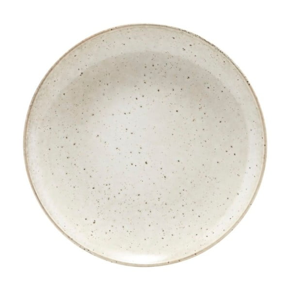 Béžový talíř z kameniny House Doctor, ø 21,4 cm
