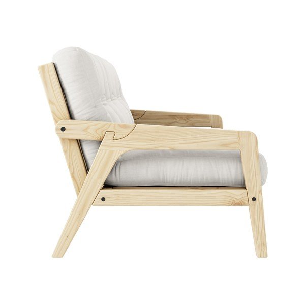 Valge/beež diivanvoodi 204 cm Grab - Karup Design-image-4