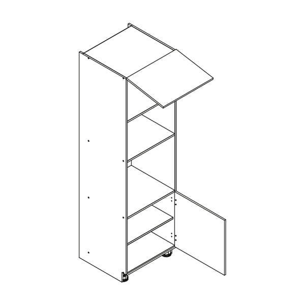 Kõrge köögikapp integreeritava ahju ja mikrolaineahju jaoks (60 cm lai) Nico - STOLKAR-image-2